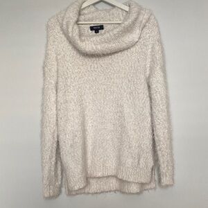 LOFT Soft Cream Cowl Neck Sweater